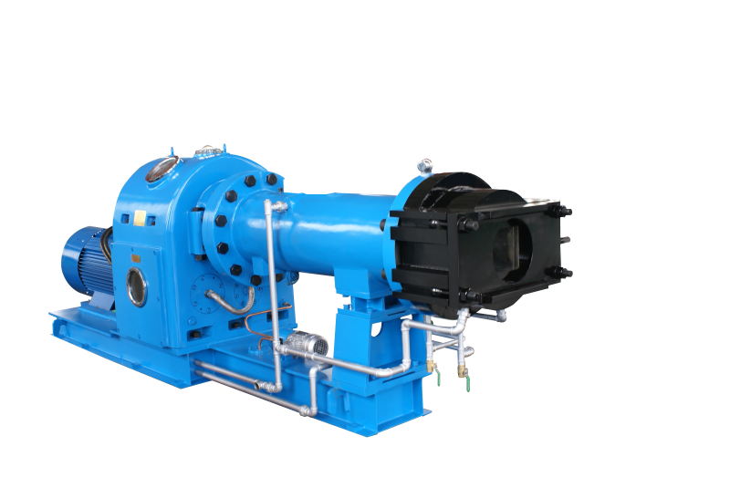 Hot feed rubber extruder