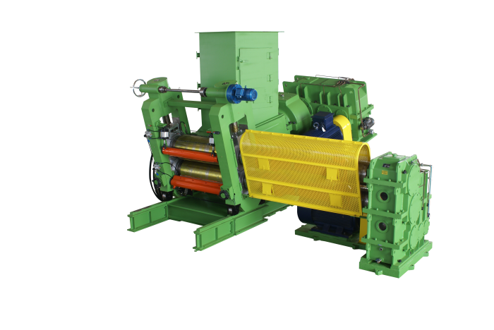 Twin screw extrusion sheeting mill (Auxiliary for Internal Mixer)